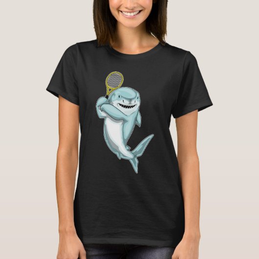 Shark Tennis racket T-shirt (Voorkant)