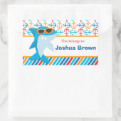 Shark Terug naar School Gepersonaliseerde Labels (Tas)