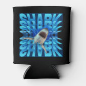 Shark Text Effect Typografie Blikjeskoeler (Voorkant)