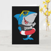Shark the lifeguard kaart (Gele Bloem)