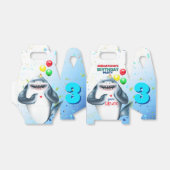 Shark Theme Kinderen van Birthday Bedankdoosjes (Uitgevouwen)
