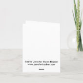 Shark Tooth Heart Notecard Kaart (Achterkant)