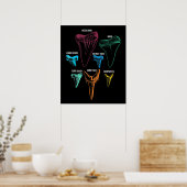 Shark Tooth Hunting Identity Key Poster (Keuken)