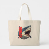 Shark Tote Bag (Achterkant)