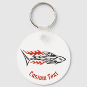 Shark Tribal Icon 2 Sleutelhanger (Voorkant)