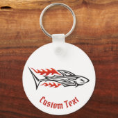 Shark Tribal Icon 2 Sleutelhanger (Voorkant)
