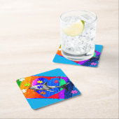 Shark Vierkante Kartonnen Onderzetter (Insitu)