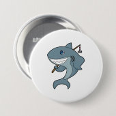 Shark Vist Fisher Finshing rod Ronde Button 7,6 Cm (Voorkant /achterkant)