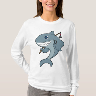 Shark Vist Fisher Finshing rod T-shirt
