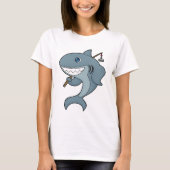 Shark Vist Fisher Finshing rod T-shirt (Voorkant)