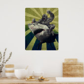 Shark vs. Gorilla Poster (Keuken)