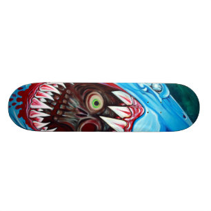 Shark VS Zombie Skateboard