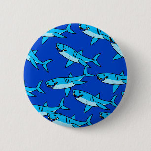 Shark Wallpaper Ronde Button 5,7 Cm