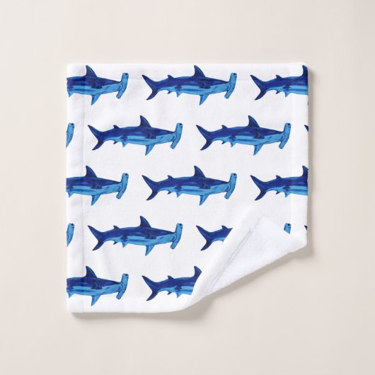 Shark Waterverf Painting Pattern Badhanddoek Set Bad Handdoek (Wasdoekje)