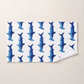 Shark Waterverf Painting Pattern Badhanddoek Set Bad Handdoek (Handdoek)