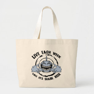 Shark Week Grote Tote Bag