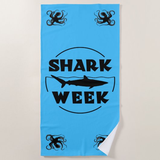 Shark Week Strandlaken (Voorkant)