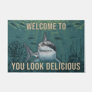 Shark Welcome Je ziet er heerlijk uitzien Deurmat