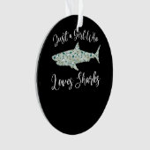 Shark Whale Zoo Keeper Girls Vrouwen Gift Ocean Ornament (voorkant)