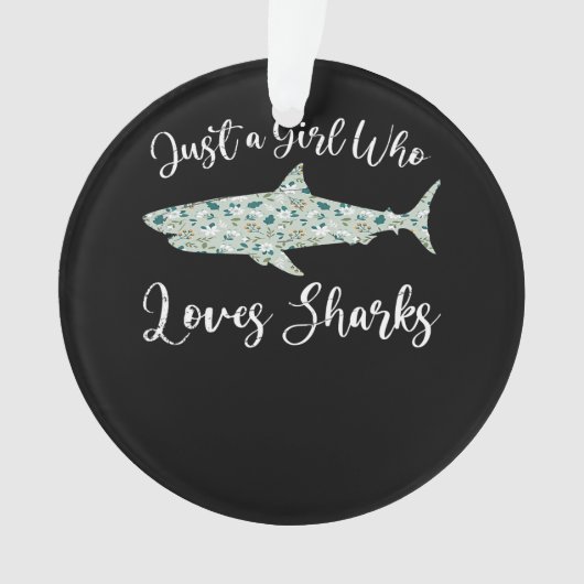 Shark Whale Zoo Keeper Girls Vrouwen Gift Ocean Ornament (voorkant)