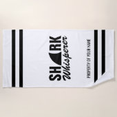 Shark whisperer grappige handdoek voor scuba-duike (Voorkant)