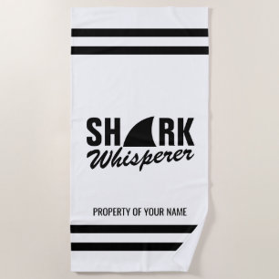 Shark whisperer grappige handdoek voor scuba-duike