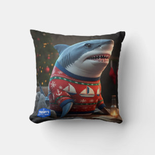 Shark Wildlife Christmas Sierkussen