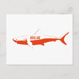 Shark, zo knuffel me. briefkaart