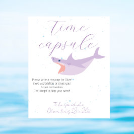 Shark Zomer Party Pool en Verjaardag Tijd Capsule Poster