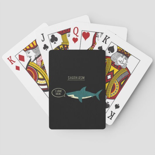 Sharkasm Classic Pokerkaarten (Achterkant)