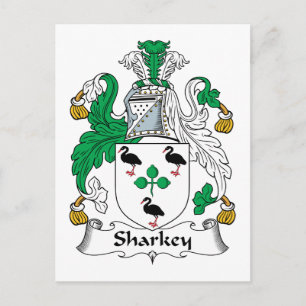 Sharkey Family Crest Briefkaart