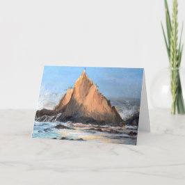 Sharkfin Relection at Martin's BeachGreeting Card Kaart