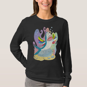 Sharkicorn Cute Ocean Animal Magical Shark Unicorn T-shirt