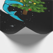 Sharkmas kerstkerstkerstkerstkerstkerstboom cadeaupapier (Hoek)