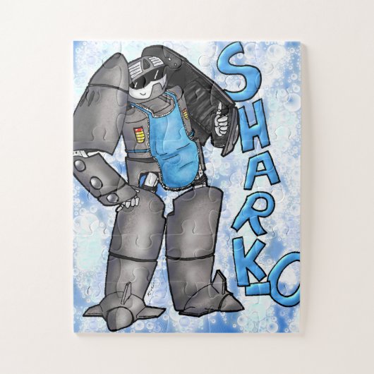 Sharko doet afwas legpuzzel (Verticaal)