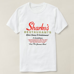 Sharko's Restaurants, 3 locaties, Illinois T-shirt