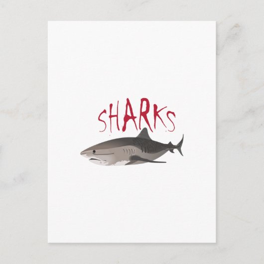 SHARKS BRIEFKAART (Voorkant)