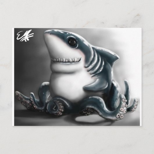 SHARKTOPUS BRIEFKAART (Voorkant)