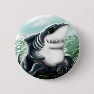 Sharktopus Ronde Button 5,7 Cm