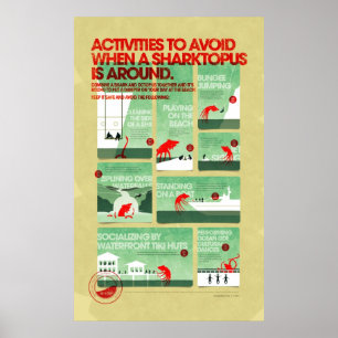 Sharktopus Safety Poster
