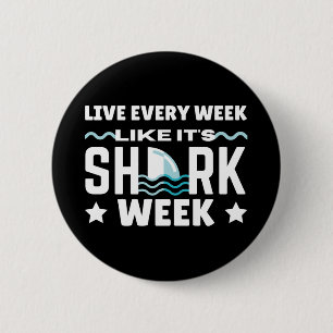SHARKWEEK RONDE BUTTON 5,7 CM