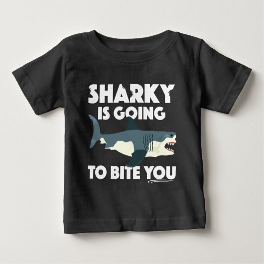 Sharky gaat bijten je ontwerp - Baby Fine Jer (Voorkant)