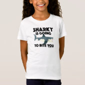 Sharky gaat bijten u ontwerp - meisjes 'Fine J T-shirt (Voorkant)