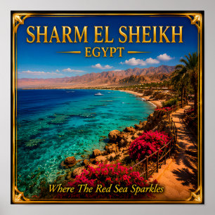 Sharm El Sheikh Egypte Rode Zee Poster