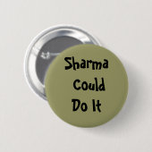 Sharma kan het rockbeklimmende Button doen (Voorkant /achterkant)