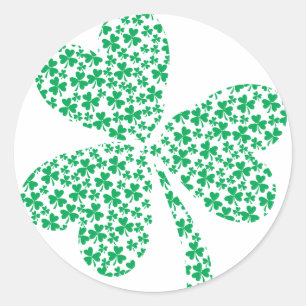 Sharmocks voor St Patrick's Day Ronde Sticker