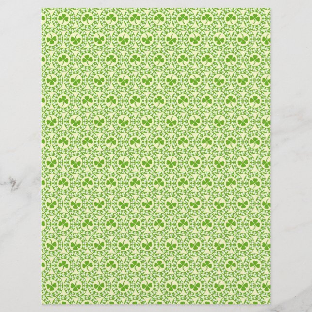 Sharmrock Circles Scrapbook Paper (Voorkant)