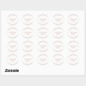 Sharon Classic Modern Elegant Floral Label Sticker (Vel)