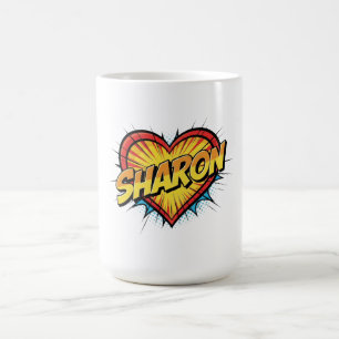 Sharon Comic Pop Art Hart Naam Koffiemok