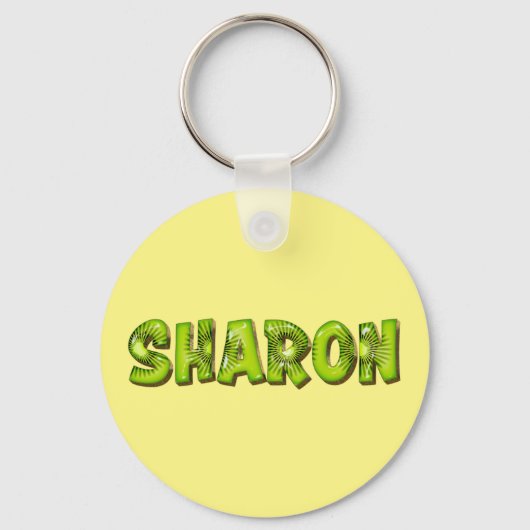Sharon Nom Porte-clés Design Kiwi (Recto)